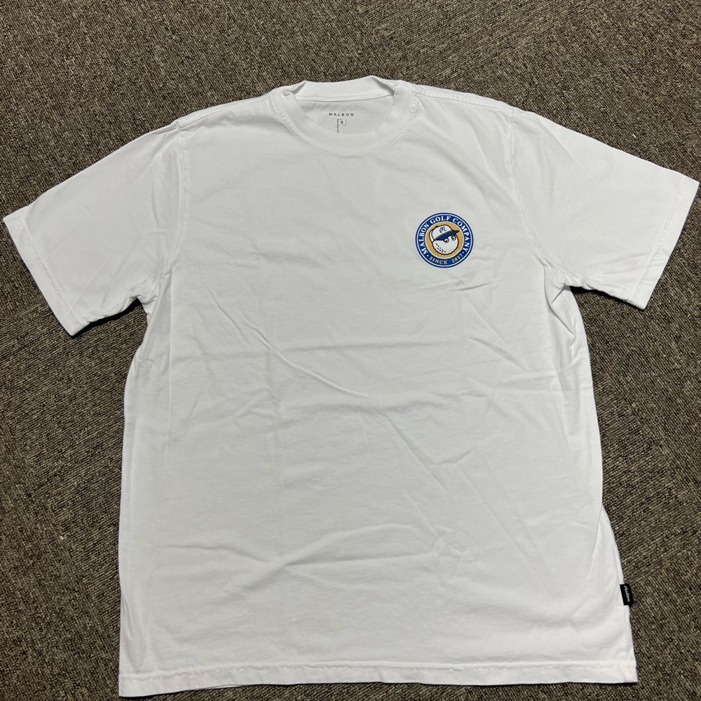 Malbon Golf T-Shirt THE PLAYERS-White size small - Picture 1 of 4